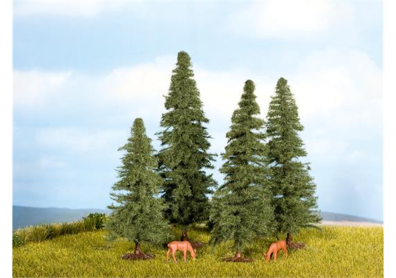 Noch 25432 Tannen 4 Stück, 4 - 8 cm hoch