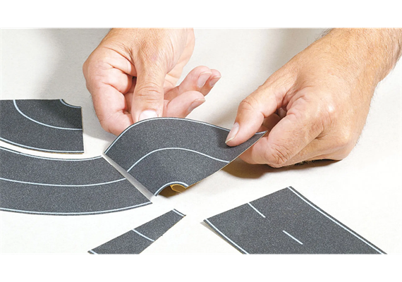Noch 34201 Bundesstraße Universalkurve Asphalt, 2 Stück, je 4 cm breit - N (1:160) | Bild 4