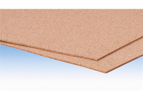 NOCH 50496 Kork-Platte, 2 mm hoch, 2 Stück, je 15 x 50 cm - N (1:160) | Bild 1
