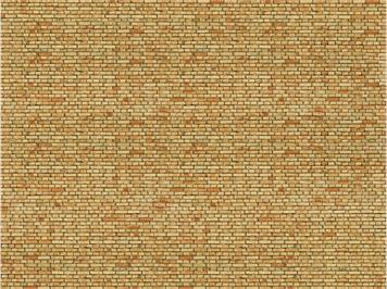 NOCH 56613 3D-Kartonplatte "Klinker" gelb-bunt - H0 (1:87)