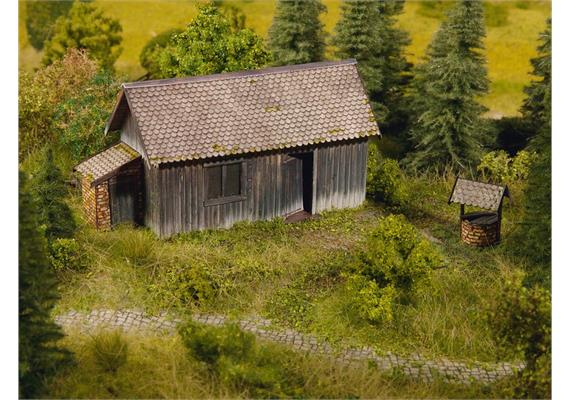NOCH 56664 3D-Kartonplatte "Bretterwand" - H0 (1:87) | Bild 2