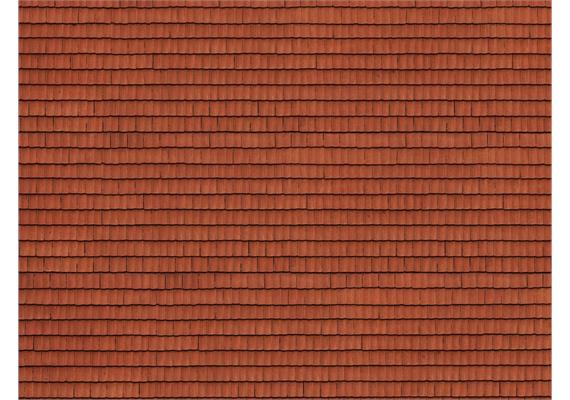 NOCH 56670 3D-Kartonplatte "Dachziegel" rot - H0 (1:87) | Bild 1