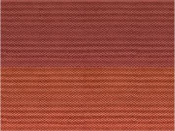 NOCH 56970 3D - Kartonplatte Spur N Biberschwanz rot