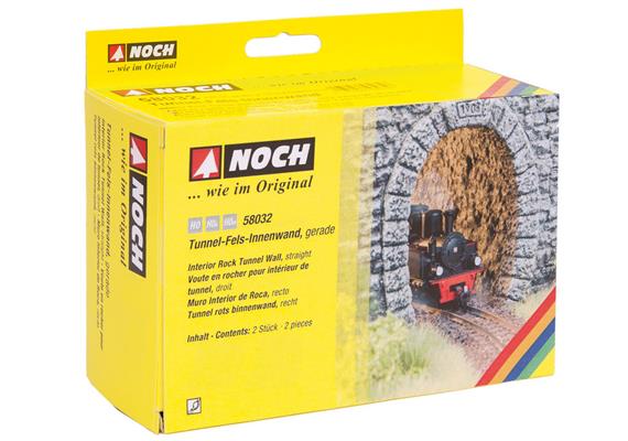Noch 58032 Tunnel-Fels-Innenwand, gerade 2 Stück, je 9,5 cm lang, 10,5 cm hoch | Bild 2