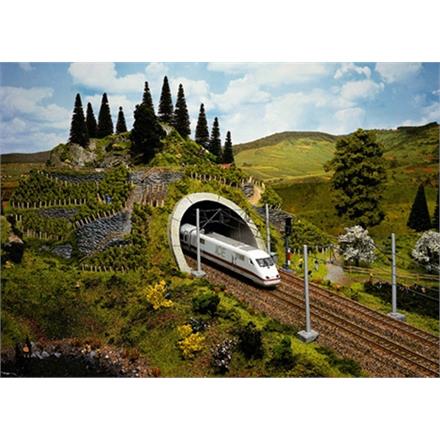 NOCH 58040 ICE-Tunnel-Portal, 2-gleisig, 18 x 23 cm - H0 (1:87)