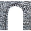 Noch 58260 Bruchsteinarkade offen, 27 x 10 cm - H0 (1:87) | Bild 1