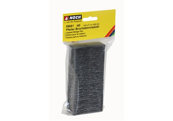 Noch 58661 Brückenpfeiler zu Bruchsteinviadukt HO | Bild 1