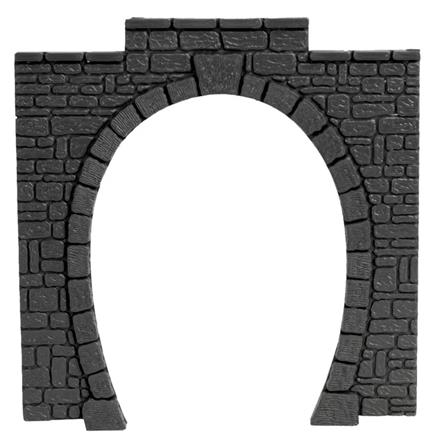 NOCH 60010 Tunnel-Portal, 1-gleisig, 2 Stück, je 11 x11 cm - H0 (1:87)