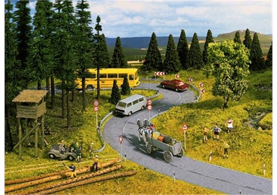 NOCH 60410 Teerstraße, schwarz, 48 mm breit, in 2 Rollen à 1 m - H0 (1:87) | Bild 1