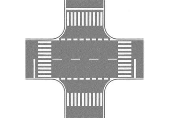 Noch 60714 Kreuzung grau HO