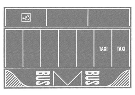Noch 60720 Parkplatz, grau - H0 (1:87)