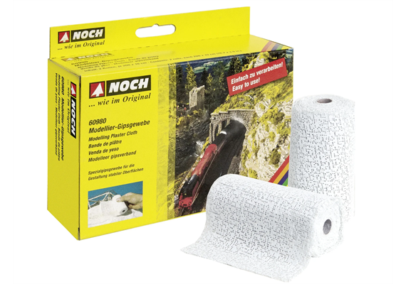 NOCH 60980 Modellier-Gipsgewebe, 2 Rollen à 200 x 10 cm | Bild 1