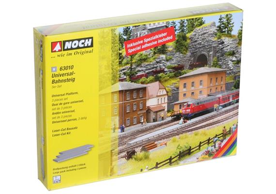 NOCH 63010 Universal-Bahnsteig, 3er Set - N (1:160) | Bild 2