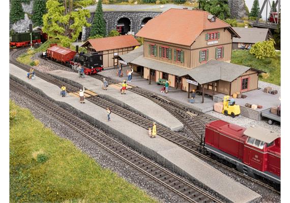 NOCH 66015 Bahnsteig Epoche III – IV, gerade Enden - H0 (1:87) | Bild 2