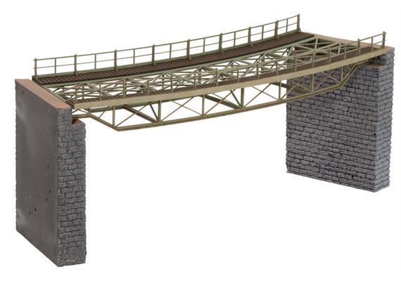 Noch 67025 Brückenfahrbahn gebogen R1 (Laser-Cut-Bausatz), H0 | Bild 1