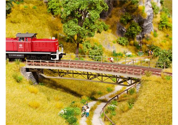 Noch 67025 Brückenfahrbahn gebogen R1 (Laser-Cut-Bausatz), H0 | Bild 4