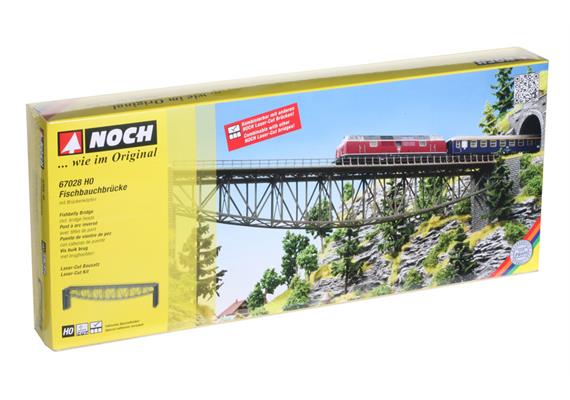 Noch 67028 Fischbauchbrücke 540 mm (Laser-Cut), H0 1:87 | Bild 3