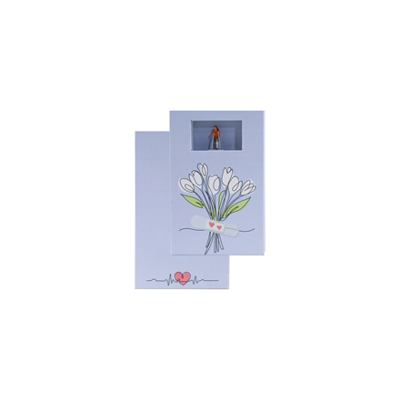 NOCH 99506 Geschenkbox „Gute Besserung”, 9 cm x 15 cm, 2,5 cm hoch