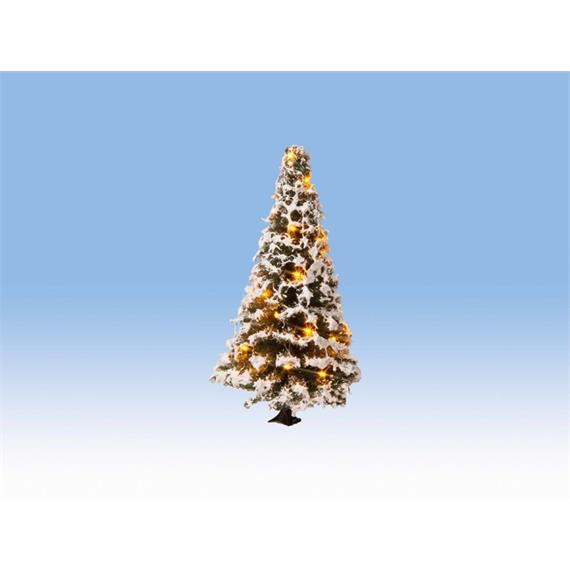Noch 22120 Beleuchteter Weihnachtsbaum verschneit, mit 20 LEDs, 8?cm hoch