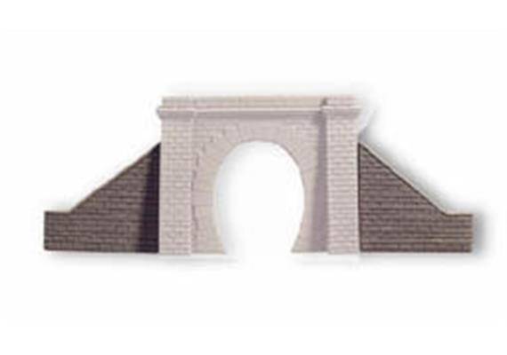 NOCH Flügelmauern für Tunnelportal, 1-gl., 2 Stück, je 9 x 8 cm Spur H0