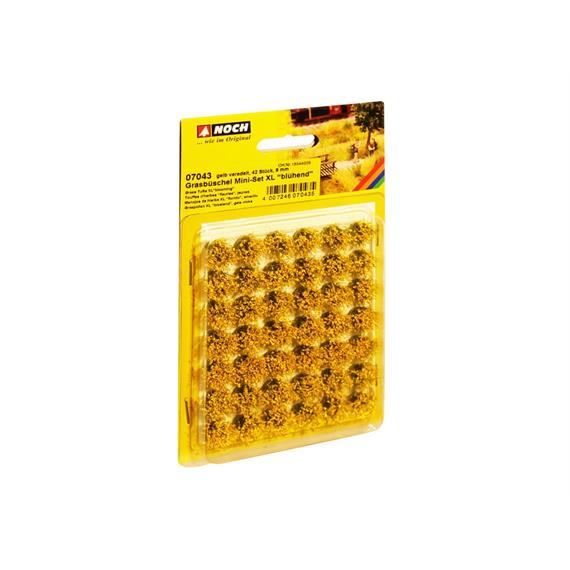 Noch 07043 Mini-Set XL Grasbüschel blühend gelb veredelt