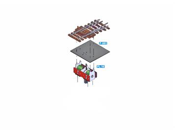 Peco P-001 Pappabdeckung für PECO-Weichenantriebe PL-10, 10 Stück