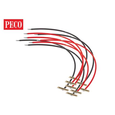 Peco PL-82 Schienenverbinder mit Kabel Code 55/80, 4 Paar - N (1:160)