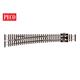 Peco SL-E389F Weiche links, lang, R914 mm, 8°, Code 55 - N (1:160)