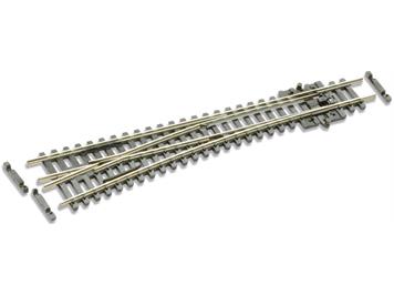 Peco SL-U396F Weiche links, mittlerer Radius, 10°, R 457mm, Code 55 - N (1:160)