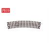 Peco ST-220 Gleis gebogen Radius 1, 371 mm, 22,5°, 1/16, Cd. 100 - H0 (1:87)