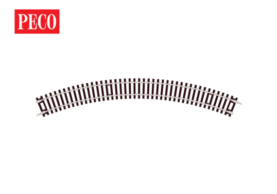 Peco ST-221 Gleis gebogen Radius 1 (371 mm, 45°, 1/8) Cd. 100 - H0 (1:87)