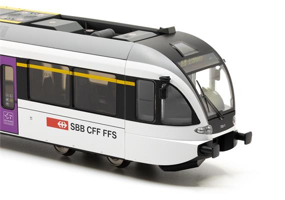 PIKO 27503 SBB Gtw 2/6 Thurbo 3teilig 733-1 mit 2 Stromabnehmern, DC 2L, analog - H0 | Bild 4