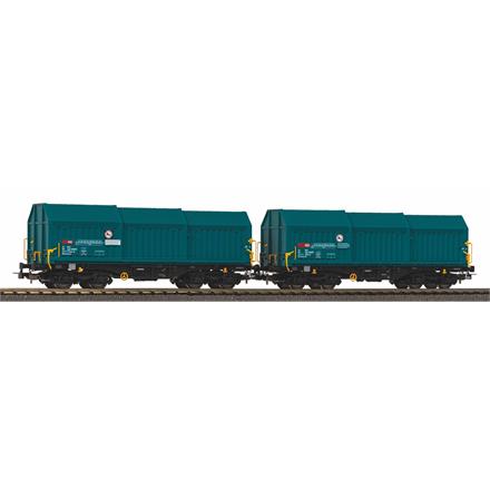 PIKO 28304 SBB 2 Teleskophaubenwagen Shimmns mit Y-25 Drehgstellen, Ep. VI - H0 (1:87)