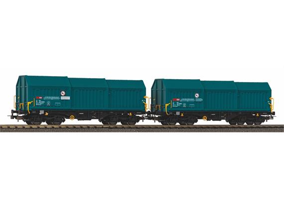 PIKO 28304 SBB 2 Teleskophaubenwagen Shimmns mit Y-25 Drehgstellen, Ep. VI - H0 (1:87)