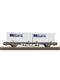 PIKO 58732 CH-AAE Containertragwagen bel. mit 2 20' Container Cargo Domino Ep. V - H0