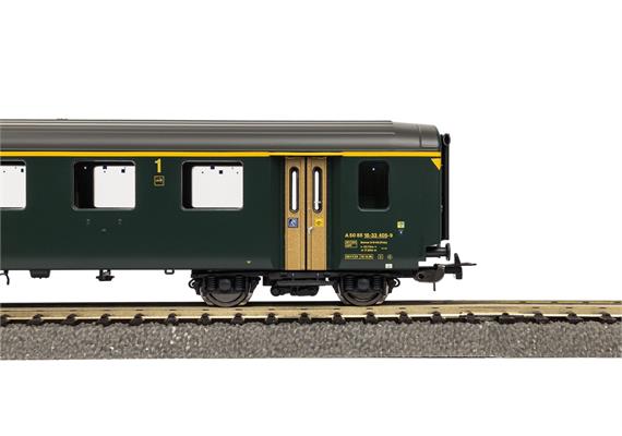 PIKO 96777 SBB Personenwagen EW I 1. Klasse grün, neue Schrift und grauem Dach, Ep V | Bild 2