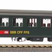 PIKO 96778 SBB Personenwagen EW I 2. Klasse grün, neue Schrift und grauem Dach, Ep V | Bild 1