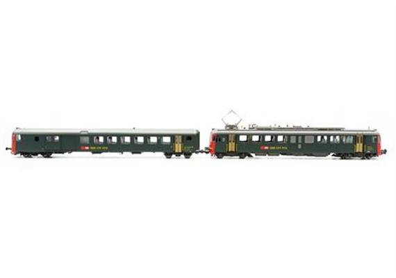 PIKO 96851 SBB RBe 4/4 1447 + BDt EW II mit roter Strinfront, DC | Bild 1