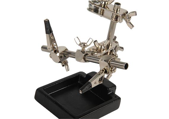 Platinenhalter Dritte Hand mit Lupe mit 1,75-facher Vergrößerung (3 Dioptrien) | Bild 3