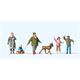 Preiser 10310 Familie Krause im Winter mit Hund und Schlitten - H0 (1:87)
