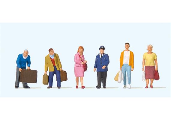 Preiser 10710 Reisende am Bahnsteig HO