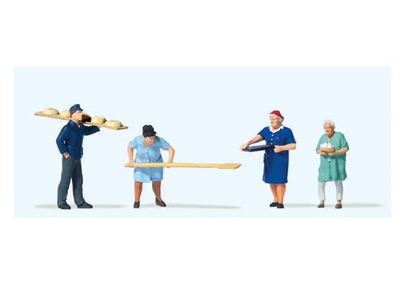 Preiser 10712 Am Backhaus - H0 (1:87)