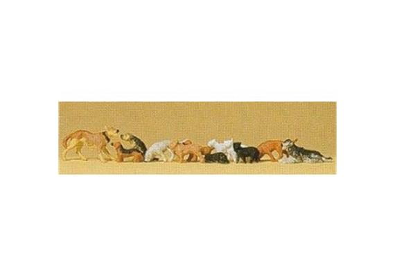 Preiser 14165 "Hunde und Katzen" - H0 (1:87)