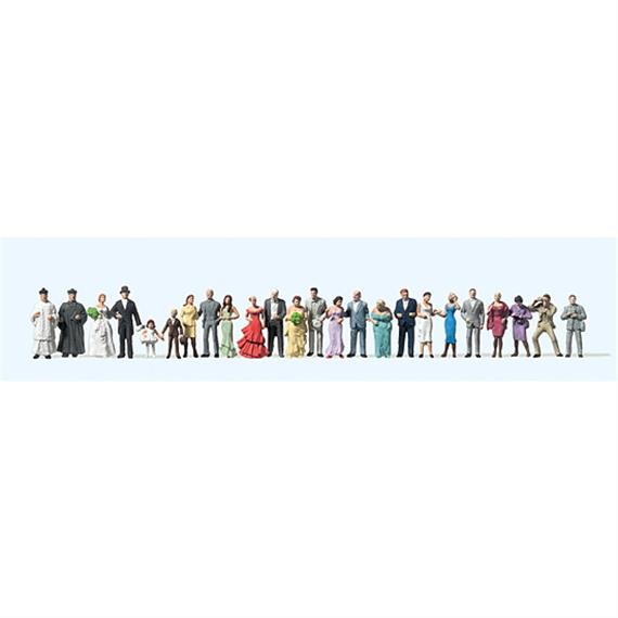 Preiser 14415 Hochzeitsgesellschaft, 24 Figuren - H0 (1:87)