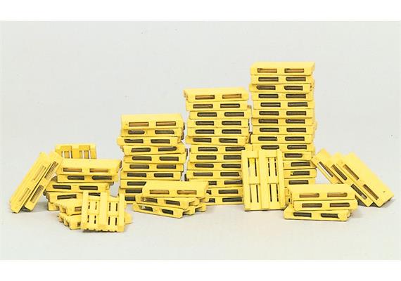 Preiser 17104 Vierwegplatten 60 Stk. (Vorbild: Euro-Pool-Holzflachpaletten)