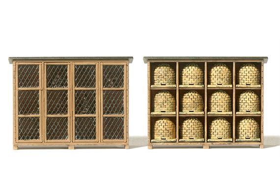 Preiser 17606 Hasenstall, Bienenstand, Bausatz