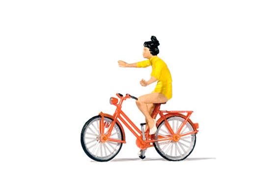 Preiser 28181 Freihändig Fahrradfahren - H0 (1:87)