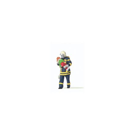 Preiser 28251 Feuerwehrmann rettet Kind - H0 (1:87)
