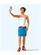 Preiser 45524 Junge Frau beim Selfie, Spur G 1:22,5