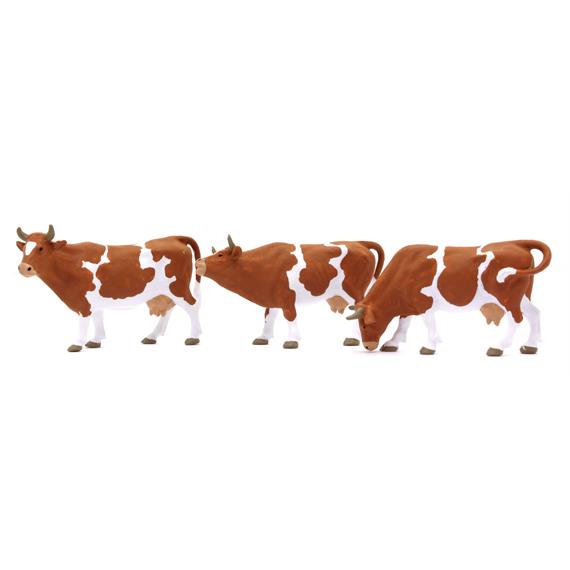 Preiser 65324 Kühe gefleckt 3 Stück - Spur 0 (1:43)